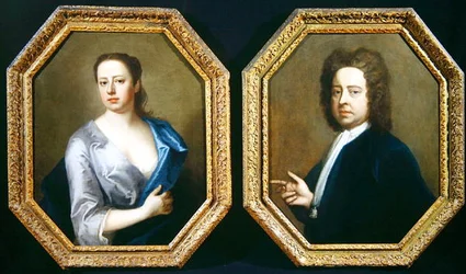 Konstnären Hugh Howard (1675-1737) och hans fru Thomasine Langston Howard