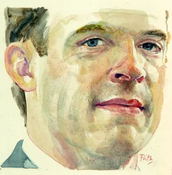Dominic Raab (akvarell)