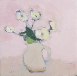 Vita anemoner, 2016 (olja på linne)