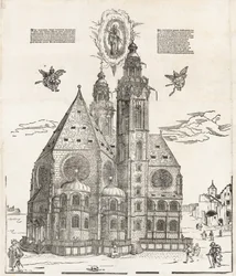 Den vackra jungfruns nya kyrka i Regensburg