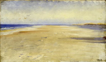 M.P. Ancher, På stranden nära Skagen