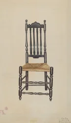 Ledstång baksida stol, 1938.