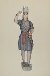 Cigarraffär Indian, ca. 1938.