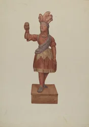 Cigarraffär Indian, ca. 1939.