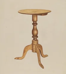 Tillfälligt bord, ca. 1938.