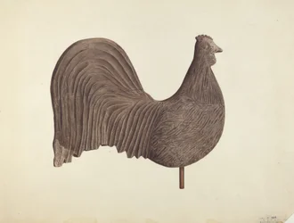 Rooster Weather Vane, troligen 1940.
