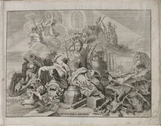 Tyska: Historico-Topographica Descriptio. Det vill säga: Beskrivning, deß Churfürsten- und Hertzogthums Ober- und Nidern Bayrn : Welches In vier Theilter oder Renntämbter, Als Oberlandts München und Burgkhausen, Unterlandts aber in Landshuet und Straubing 