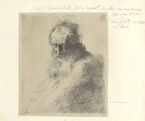 Byst av en gammal man met baard Samling av åttiofem originaltryck (serietitel)