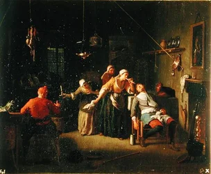 Tavernascen (olja på duk)