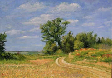 Chemin de Campagne, 2017 (olja på duk)