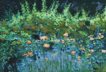 Parterre de fleurs, 2003 (olja på pannå)