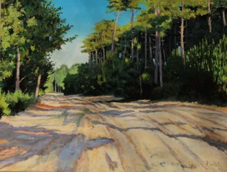 chemin de gironde (oljemålning)