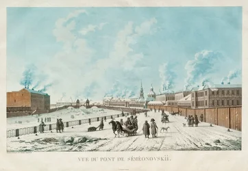 Semyonovsky-bron i Sankt Petersburg, 1813