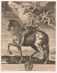 Ridsporträtt av Bernard de Foix de la Valette, hertig av Epernon