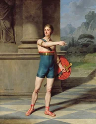Porträtt av Nicolas Baptiste i rollen som Horace