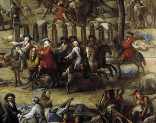 Utsikt över banan (från Marseille) under pesten 1720 (olja på duk)