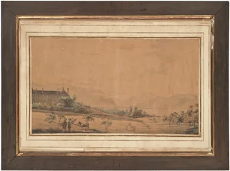 En av fyra vyer över Le château d