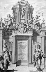 Frontispice av Tableaux du Temple des Muses, 1655.