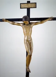 Krucifix, ca 1492-94 (polykromt trä)