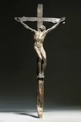 Korsfästelsesgrupp av Kristus, den gode tjuven och den onde tjuven