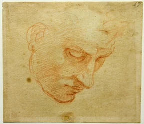 Head Study till Sixtinska kapellets tak, ca 1509-1510