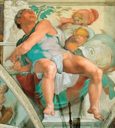 Profeter och sibyller: Jonas Sixtinska kapells tak i Vatikanen, 1508-1512.