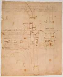 Skisser till kupolen på Santa Maria del Fiore