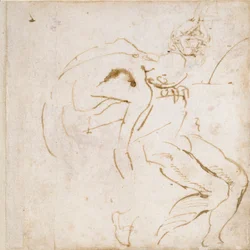 Två partiella figurstudier, c1490-1560