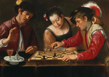 Schackspelare, 1600-talet.