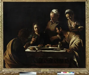 Måltiden i Emmaus, 1606