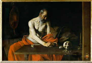 Sankt Jerome botgörare (målning på duk)
