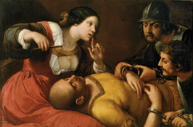 Samson och Delila (målning på duk)