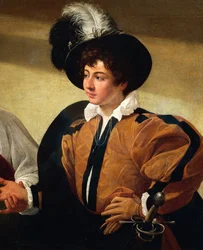 The Fortune Teller, detalj, ca 1596-97 (olja på duk)