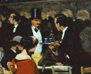 Piazza San Marco, av Michele Cammarano, detalj, 1869