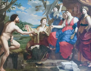Ulysses och Nausicaa, efter 1654, Michele Desubleo (olja på duk)