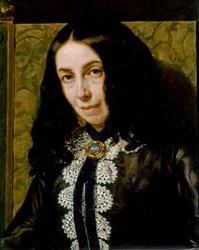 Elizabeth Barrett BROWNING, Porträtt detalj