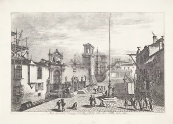 Porta Magna van het Venetiaans Arsenaal De två portarna till det stora arsenalet i Venedig (...) (titel på objektet) Gezichten op Venetië (serietitel) Magnifik och utvald utsikt över staden Venedig (serietitel)