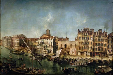 Utsikt över Canal Grande från Fondamenta Del Vin, 1736-1737.
