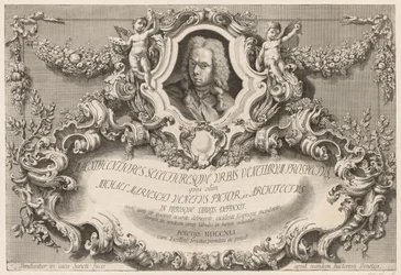Utsikt över Venedig: Frontispice - Titelsida, 1741.