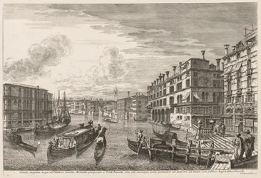 Utsikt över Venedig: Canal Grande, 1741.