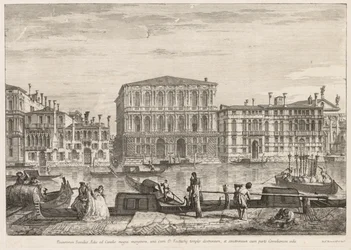 Utsikt över Venedig: Palazzo Pesaro, 1741.