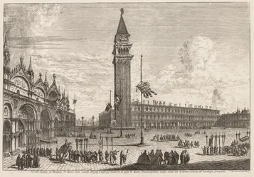 Utsikt över Venedig: Piazza och Piazzetta