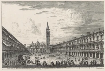 Utsikt över Venedig: Piazza SAN. Marco