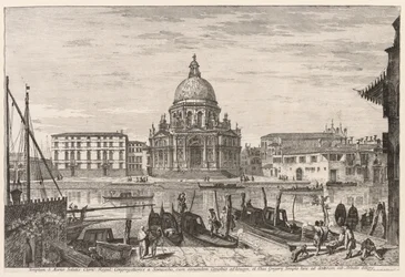 Utsikt över Venedig: S. M. Della Salute, 1741.