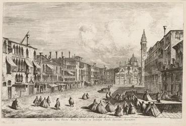 Utsikt över Venedig: S. Maria Formosa, 1741.