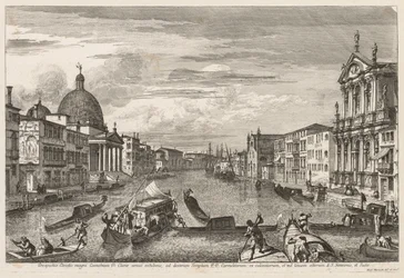 Utsikt över Venedig: Santa Chiara, 1741.