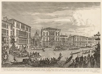 Utsikt över Venedig: Regatta, 1741.