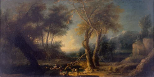 Klippigt landskap, ca 1730 (olja på duk)