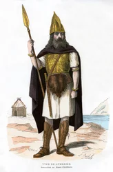 Krigare, möjligen gallisk eller frankisk, 1882-1884.