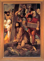 ""Christ portant sa croix" (Kristus bär korset) Peinture de Michiel Coxcie (Coxie) (1499-1592)